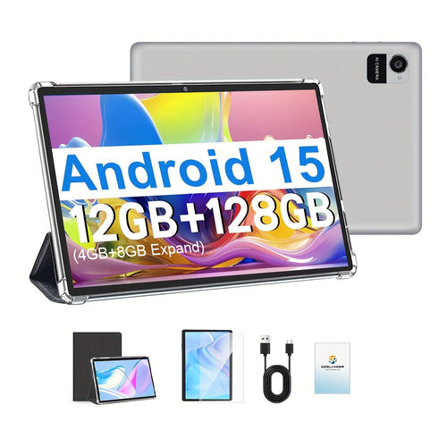 2-in-1 10-Inch Tablet, 12GB RAM, 128GB, with Keyboard, Mouse, Stylus and Case
