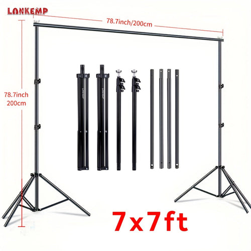 Support de toile de fond télescopique, cadre 79 x 79 po ou 118 x 102 po