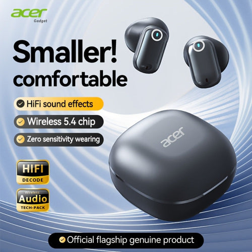 Écouteurs sans fil semi-intra-auriculaires Bluetooth 5.4, commandes tactiles, 8 couleurs