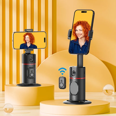 Trépied à suivi automatique du visage, contrôle gestuel, rotation 360° et télécommande
