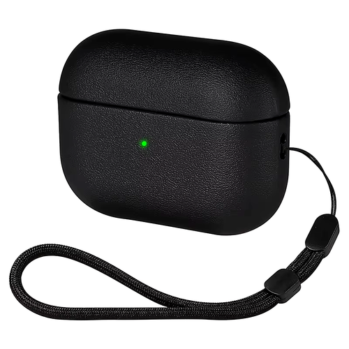 Canordi Étui pour AirPods Pro 3 — housse antichoc texture cuir avec dragonne