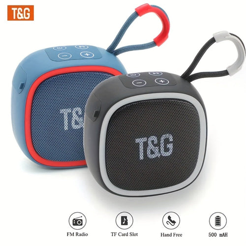 Mini haut-parleur Bluetooth portatif 3 W, résistant aux éclaboussures, recharge USB-C