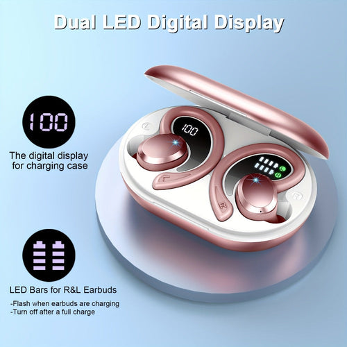Q38 Wireless Sport Earbuds, Bluetooth 5.3, 48 h, 14.2 mm Drivers