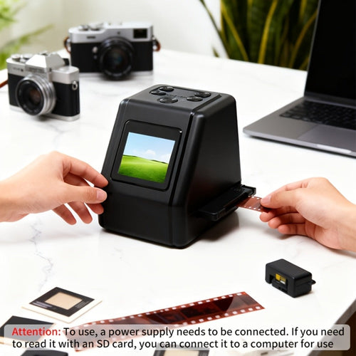 Numériseur de négatifs et diapositives 10 MP, 35 mm/110/Super 8 en JPEG, écran 2 po