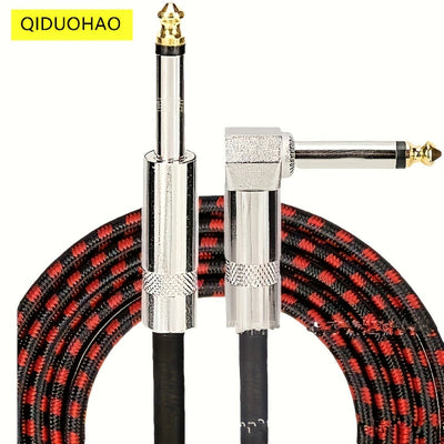 Câble d'amplificateur pour guitare et basse, âme en cuivre étamé, droit ou coudé