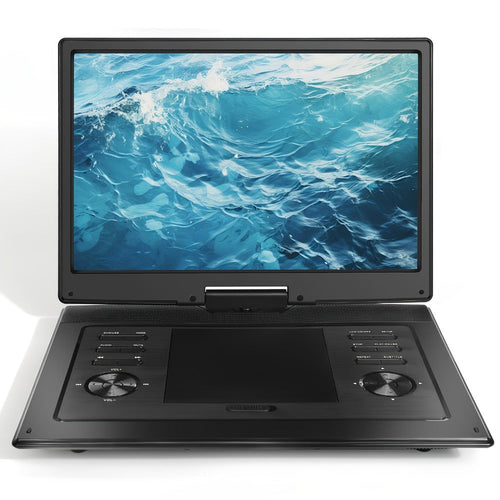 Lecteur DVD portable 15,6 po, écran pivotant 1280 x 800, 2 haut-parleurs, USB et SD
