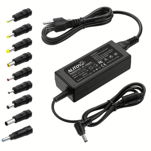 Adaptateur d'alimentation universel 19 V 3,42 A 65 W avec 9 embouts interchangeables