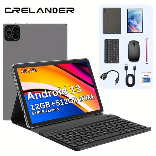 4G LTE Android Tablet with GPS, 128GB, Keyboard, Mouse, Case and Stylus Bundle