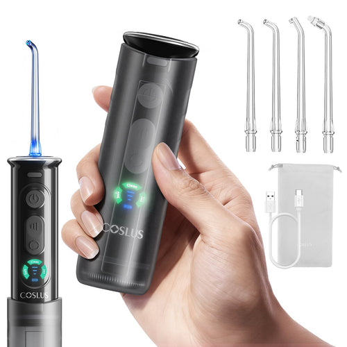 COSLUS T50 — hydropulseur de voyage télescopique sans fil avec écran