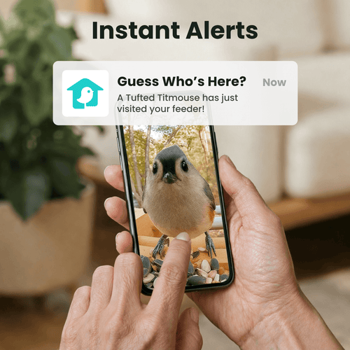 Birdfy Feeder Bamboo — Smart Bird Feeder with AI Camera