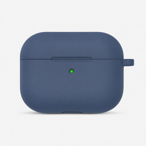 Étui en silicone bleu avec cordon — pour AirPods Pro 1re génération (A2190)
