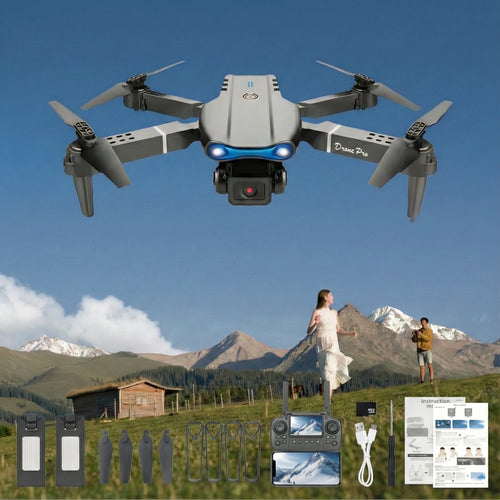 Drone pliable E88 Pro Max — double caméra, moteurs sans balais, 160 g