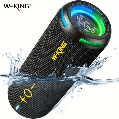W-KING D320 — enceinte Bluetooth 40 W étanche IP67 à lumières dynamiques