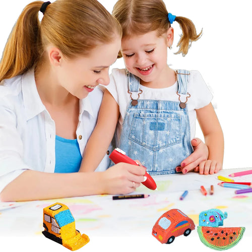 Stylo 3D basse température pour enfants — licorne, avec 9 m de PCL