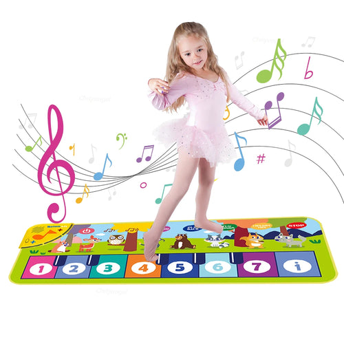 Tapis de piano musical 80 × 30 cm — enregistrement et sons d'animaux