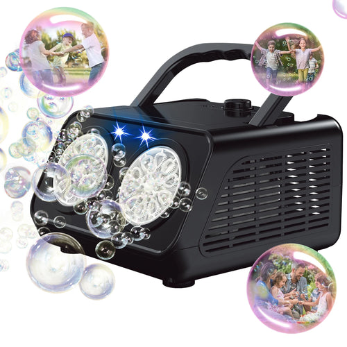 Machine à bulles à 2 ventilateurs — plus de 20 000 bulles/min, lumières DEL