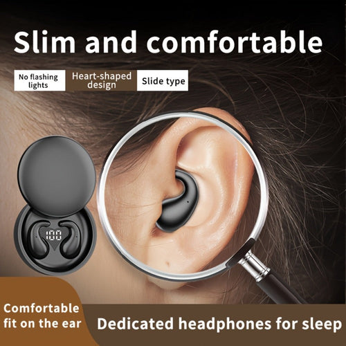 Bluetooth 5.4 Sleep Earbuds with Heart-Shaped Digital Case