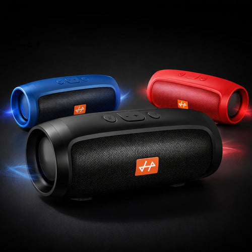 Haut-parleur Bluetooth cylindrique compact, batterie rechargeable, recharge USB