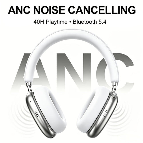 Foldable ANC Over-Ear Headphones, Bluetooth 5.4, Mic, 40 h Playtime