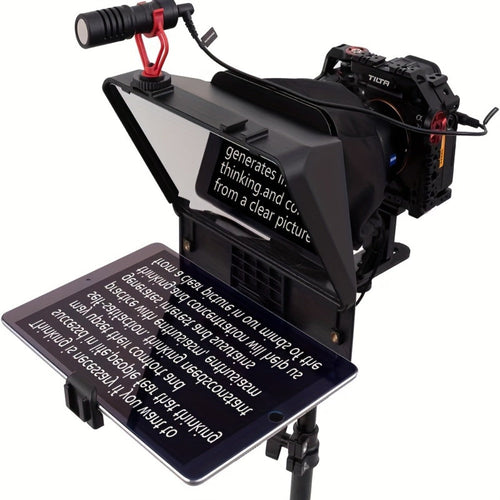 Téléprompteur portable A10 pour téléphone et appareil photo reflex, avec télécommande