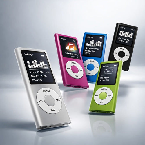 Lecteur MP3 portatif avec écran ACL de 1,8 po, radio FM et enregistreur vocal