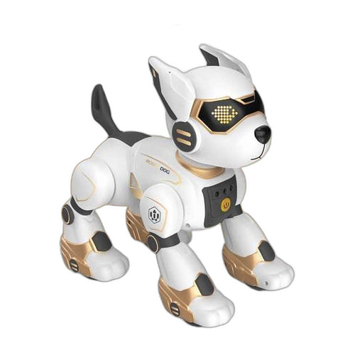 Smart Wheeled Robot Dog — LED Eyes, Remote Controlled
