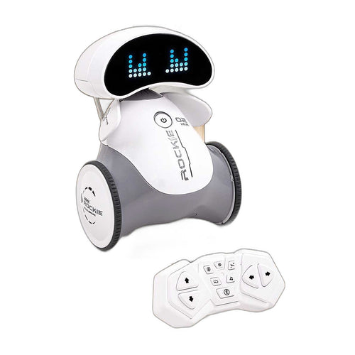 Remote-Control Companion Robot — Animated LED Eyes, Two Wheels