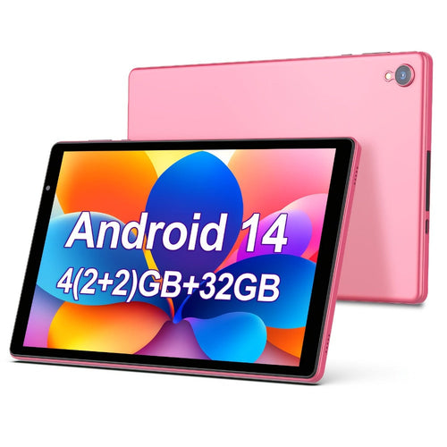 10-Inch Android 14 Tablet, 4GB Total RAM, 32GB, WiFi 6, 6000mAh