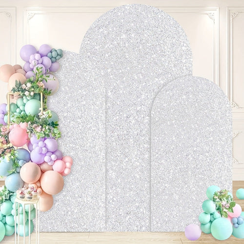 Ensemble de 3 housses à paillettes pour arche de mariage – 6, 6,6 et 7,2 pi