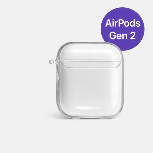 Étui de protection transparent avec crochet — pour AirPods 2e, 3e et 4e génération